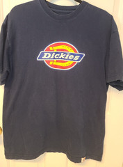 Dickies Mens T-Shirt Logo Graphic Tee T Shirts Navy shirt men’s work