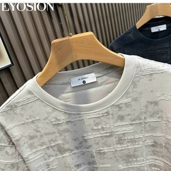 Men Distressed Tie-Dye Short Sleeve T-Shirt Textured Casual Summer Crewneck Tee