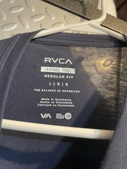Mens RVCA Large Sport Tee Regular Fit