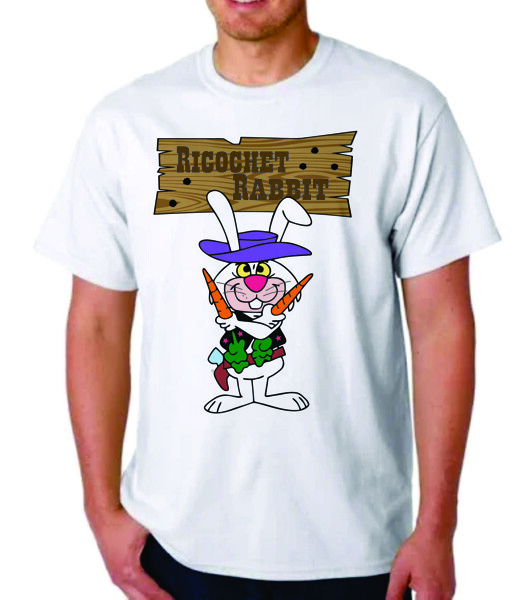 RICOCHET RABBIT CARTOON T-SHIRT HANNA BARBERA CEREAL