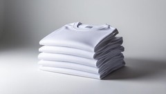 3 Pack Unisex 100% Polyester T-Shirt White Black Best for Sublimation, DTG & DTF