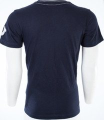 $79 TRUE RELIGION Navy UNIVERSITY OF TR Short Sleeve Applique Graphic T-shirt