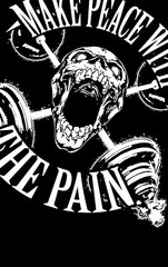 Iron Gods Make Peace w/ The Pain Tank Top, Gym Y-Back Tank, Men’s Gym Tank Top