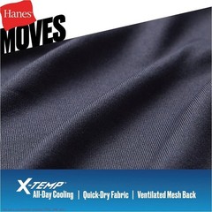 Hanes Premium Mens 2pk Mesh Crew Neck T-Shirt X-Temp Black MEDIUM *SEE DEAL!!!*