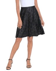 Skirts for Women – Midi Skirt Skater Skirt Knee Length High Waist Fun Prints …