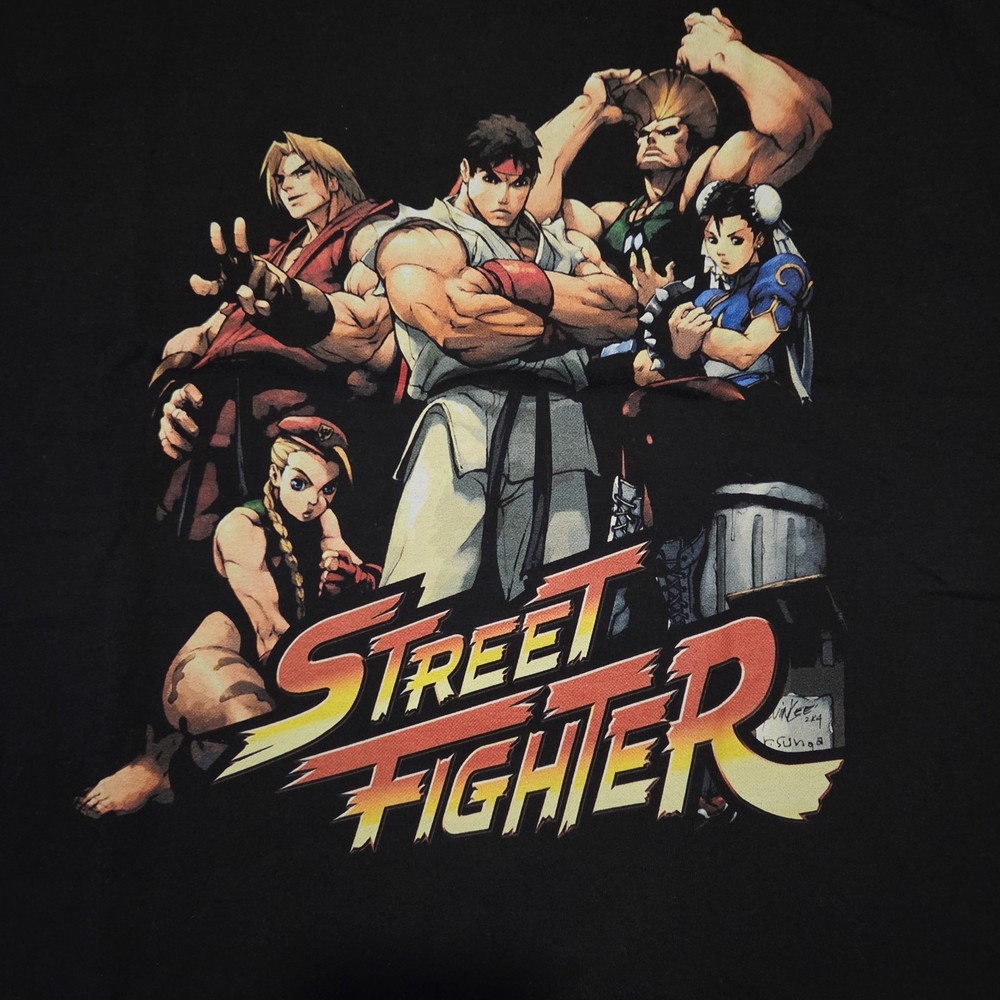 FREE SAME DAY SHIPPING New Street Fighter Chun-Li Guile Ryu Ken Shirt Large