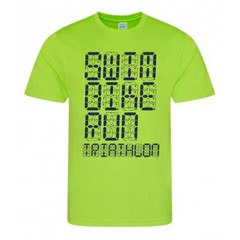 Swim Bike Run Triathlon Performance Race T-shirt wicking quick dry Lightweight