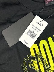 Swag Golf Tee T-Shirt Swirled Swag DGAP Graphic Print Medium Black 100% Cotton