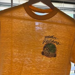 Vintage Paper Thin Burnout T-Shirt Men’s Size XS 1980s Yellow Myrtle Beach S/XS