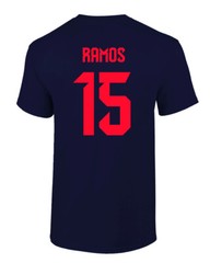Spain Soccer #15 Sergio Ramos World Football Fans Adult and Youth T-Shirt