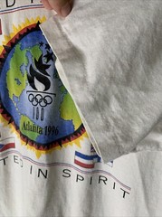 Vintage Olympics United In Spirit Shirt Mens Sz L Team Sports Art Tee 90s
