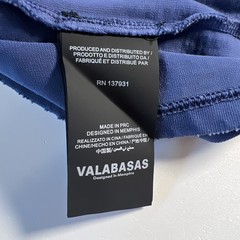 Valabasas Men’s Designer T Shirt Fun In The Sun Oversized Medium Blue. Thick