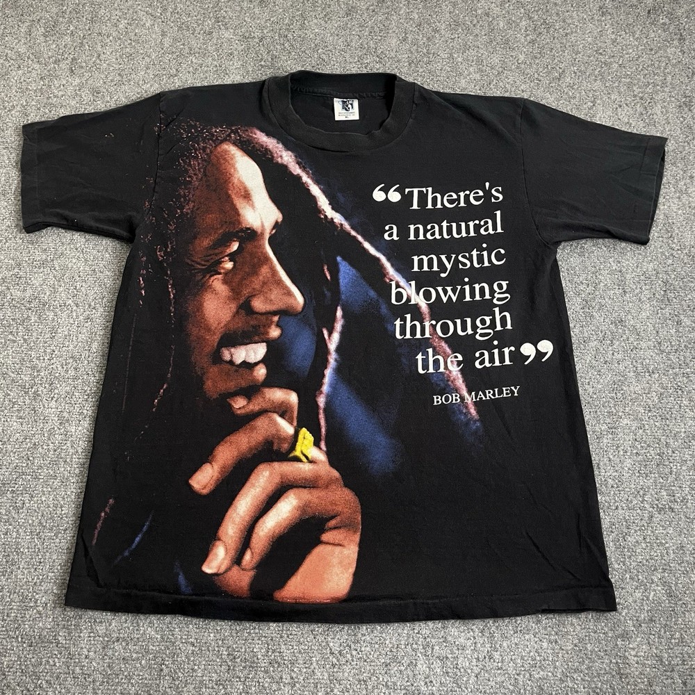 VINTAGE Bob Marley 1995 The Legend Lives On T-shirt Men XL 90s Single Stitch