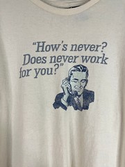 Vintage Y2K Hows Never Graphic TShirt XL Short Sleeve No Boundaries Grunge Humor