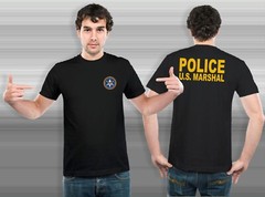 US UNITED STATES MARSHAL POLICE MILITARY SPECIAL FORCE DEPARTMENT T-SHIRT