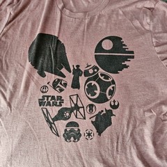 Disney star wars 2Xlarge shirt size Burgandy Bella-Canvas 2XL Short Sleeve