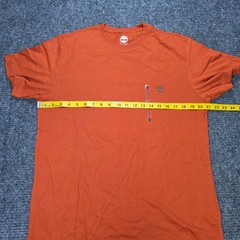 Timberland Rugged & Durable Graphic T-Shirt Men’s Size M Orange Short Sleeve NWT