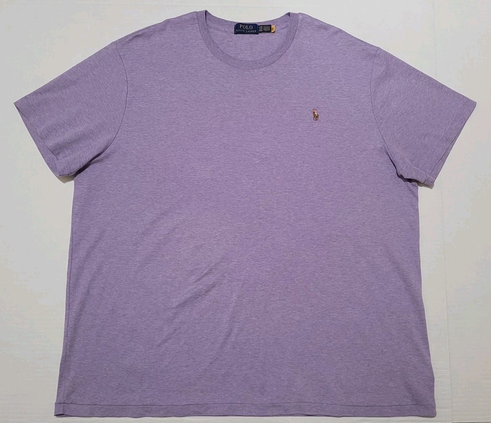 Polo Ralph Lauren Men’s Classic Fit Purple Crewneck T Shirt Size 2XB