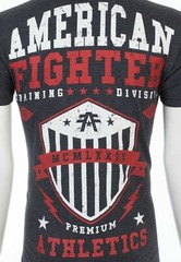 AMERICAN FIGHTER Dalton Black Red Athletic Mens Crewneck T-shirt S-3XL NWT