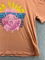 Van Halen Live 1982 Tour Tee Mens L Distressed Band T-Shirt Concert Vintage Look