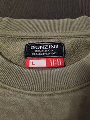 Gunzinii Olive/Neon Green Embroidered Lightning Logo OS Tee HW Size Large