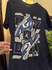 Nike Nike Tee Men’s Blue Cotton Jersey Jumpman Logo Graphic Crew Neck Tee L