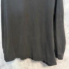 Vintage Y2K 90s AAA Faded Black Blank Long Sleeve Shirt Mens XL Grunge Skate Tee