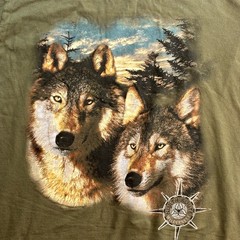 Vintage Wolf T Shirt Wildlife Sz XL