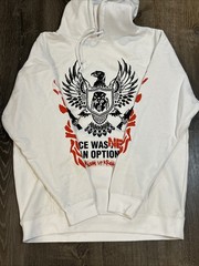 Sosmula Klean Up Krew Men’s White Hoodie XXL Double Sided