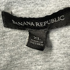BANANA REPUBLIC 1/4 Zip Collared Gray Pullover Thermal Shirt Long Sleeve Mens XL