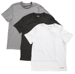 Spyder Men’s Essentials Crew Neck T-Shirts 3 Pack Ultra Soft Stretch M 38-40
