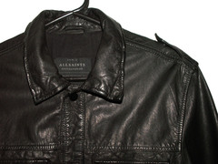 Men’s All Saints SECTION LEATHER SHIRT jacket overshirt M (ref103) £139.99!!!!!