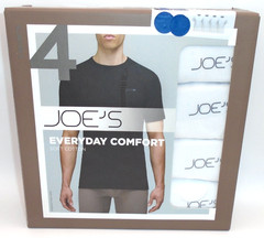 NEW MEN’S “JOE’S JEANS 4 PACK EVERYDAY COMFORT SOFT COTTON BLEND CREW SHIRTS”