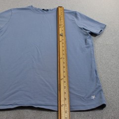 SENE Shirt Mens XL Blue Troy Hyde Supima Cotton Stretch Made USA Quiet Luxury