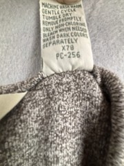 G.H. Bass & Co. Men’s Medium Gray Marled Henley Long Sleeve Shirt 100% Cotton M