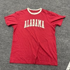 Colosseum T-Shirt Mens Size Large Red Alabama Crimson Tide Ringer Cotton