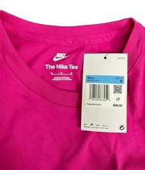 NWT Nike Pink Peace Psychedelic Smiley Face L / Sleeve T-Shirt DX1053-621 Size M