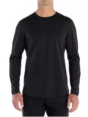 BYLT Basics Men’s Black Long-Sleeve Crewneck Top