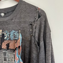 1986 3D EMBLEM HEAVILY DISTRESSED REBEL BY CHIOCE TEE SIZE XL