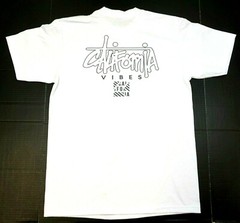 CALIFORNIA VIBES T-shirt Cali Urban Streetwear Adult Men’s Tee White New