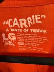 Fright Rags Carrie Horror Movie T Shirt Red Graphic Tee Size L
