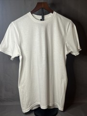 Gildan Heavy Cotton White T-Shirt Adult Size S- Soft Style 100% Cotton