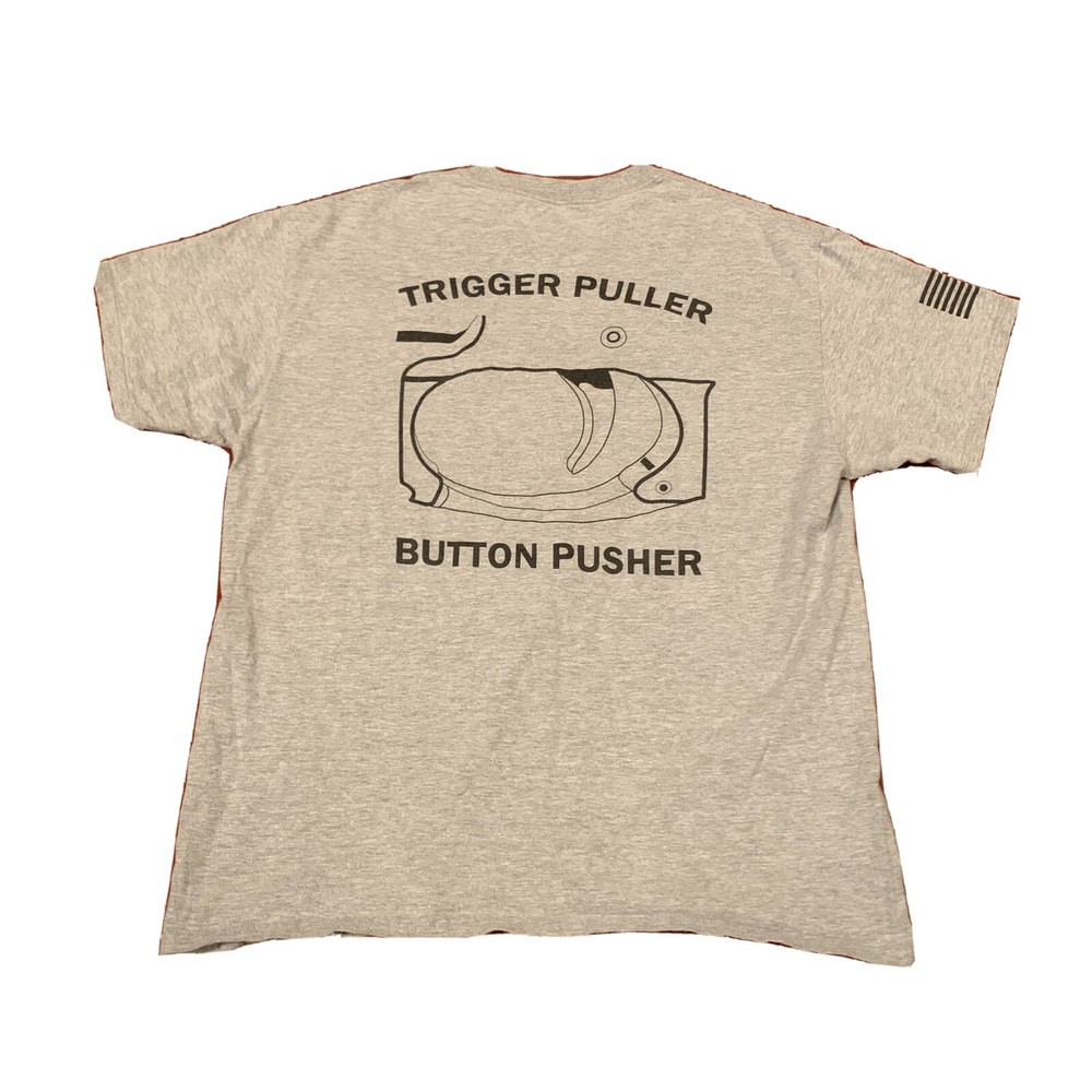 Trigger Puller Button Pusher Tee Size Large Men’s