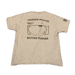 Trigger Puller Button Pusher Tee Size Large Men’s