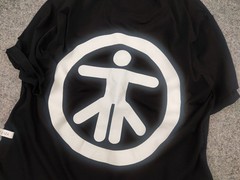 AELIZA studio Design unique collection Oversized Logo Black Shirt