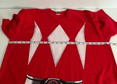 Hasbro Port & Company Cosplay Red Power Ranger Short Sleeve T-Shirt Size XL