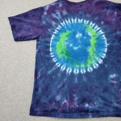 Hand Dyed Sundog Shirt Mens Small Planet Earth Tie Dye