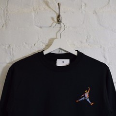 Actual Fact Biggie x Jordan Slam Dunk BIG Hip Hop Black Long Sleeved T-shirt Tee