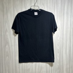 Hanes Heavyweight 50/50 Black Short Sleeve Shirt Size Medium