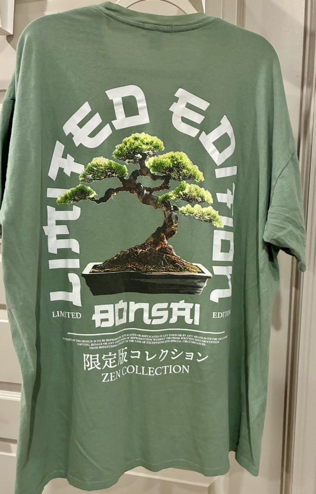 MANI Bonsai Zen Tee 🌿 Japanese Streetwear Graphic Oversized Aesthetic
